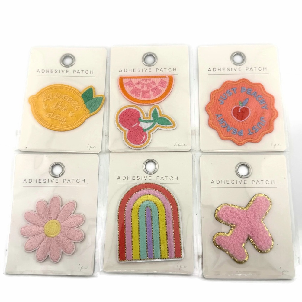 Colorful Fruit Rainbow Adhesive Patches - Lot of 6 packs